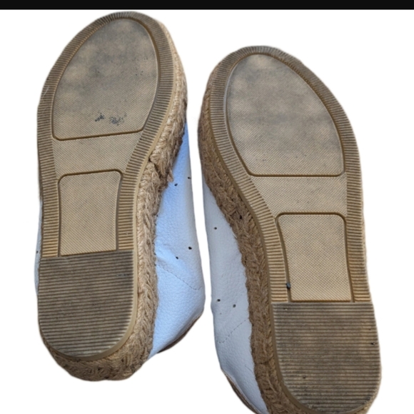 Steve Madden White Leather Platform Espadrille Sneakers Size 6 - Picture 9 of 10